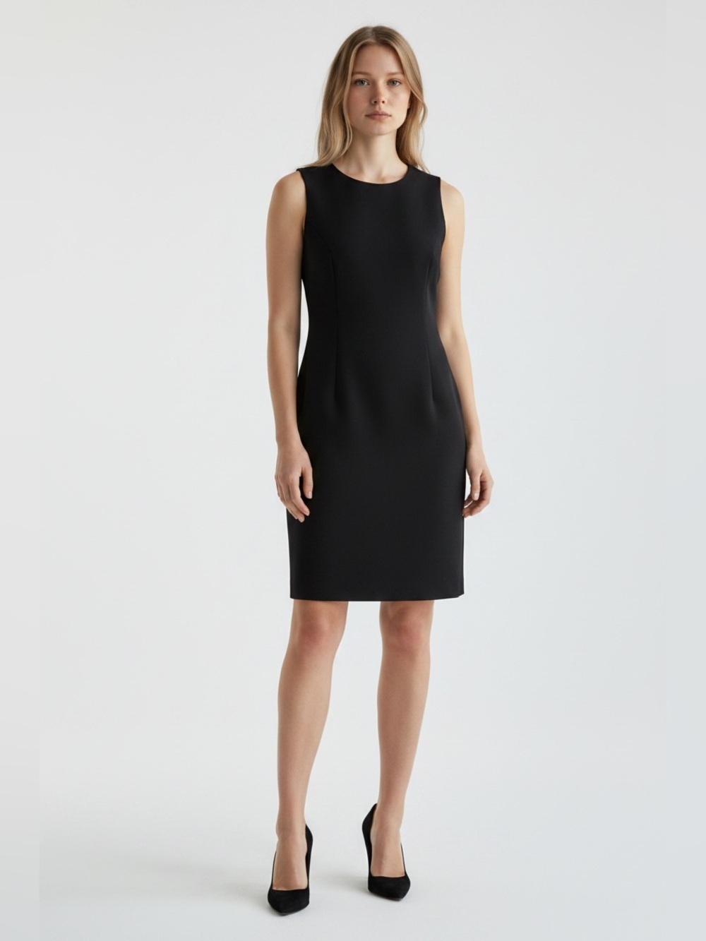 Lord & Taylor Black Sheath Career Casual Dress